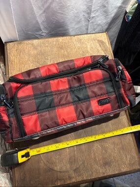 Lug Trolley  Red Plaid Men’s Travel Dopp Kit